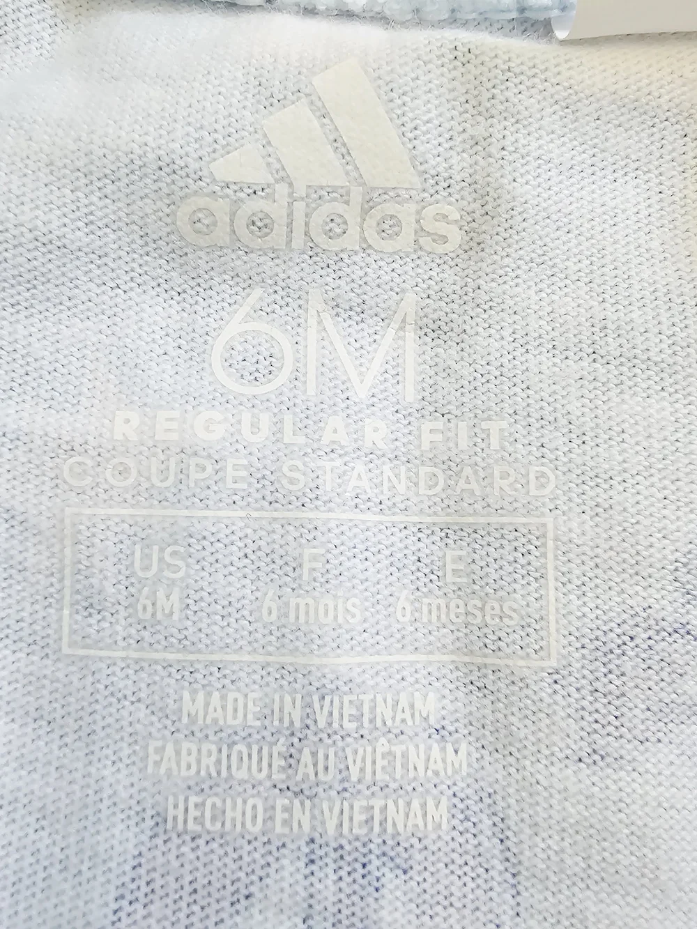 Adidas Baby One-Piece Footed Romper 100% Cotton